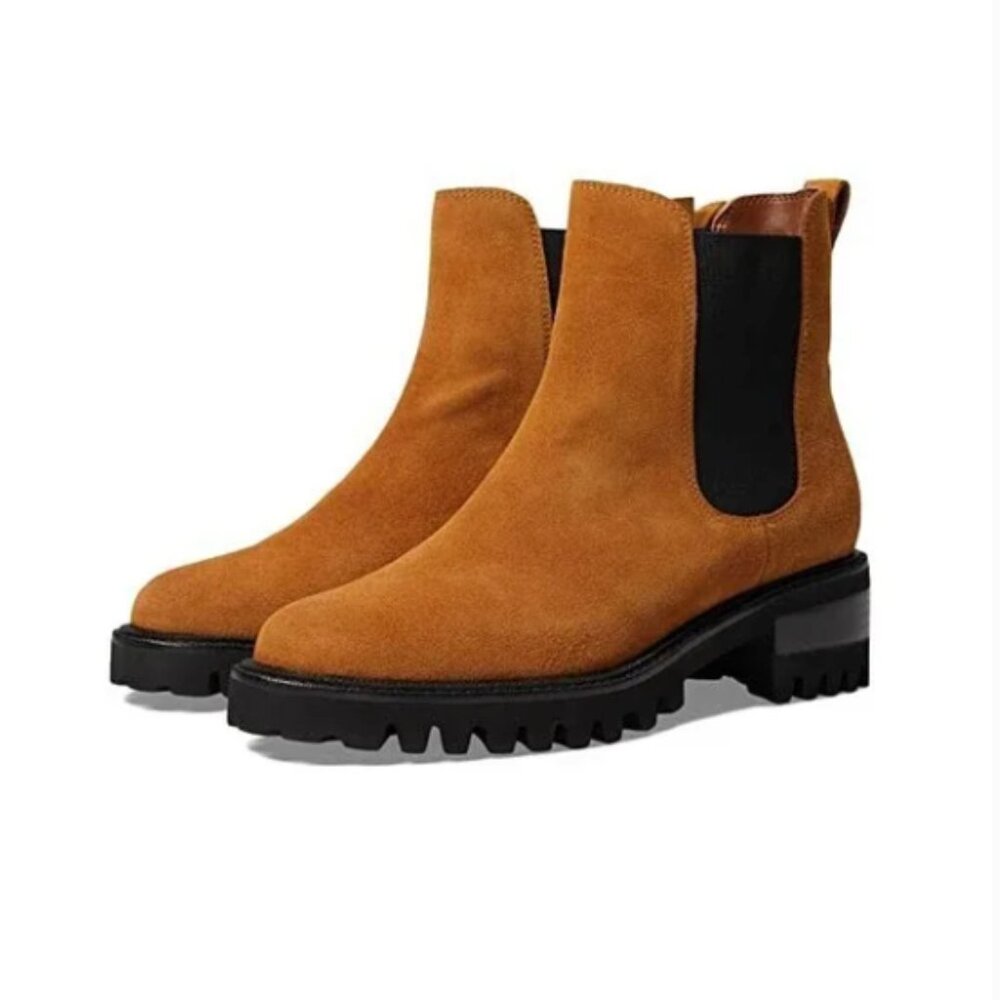 Aerosoles Ronn Chelsea Boots Women's US 12 Tan Suede